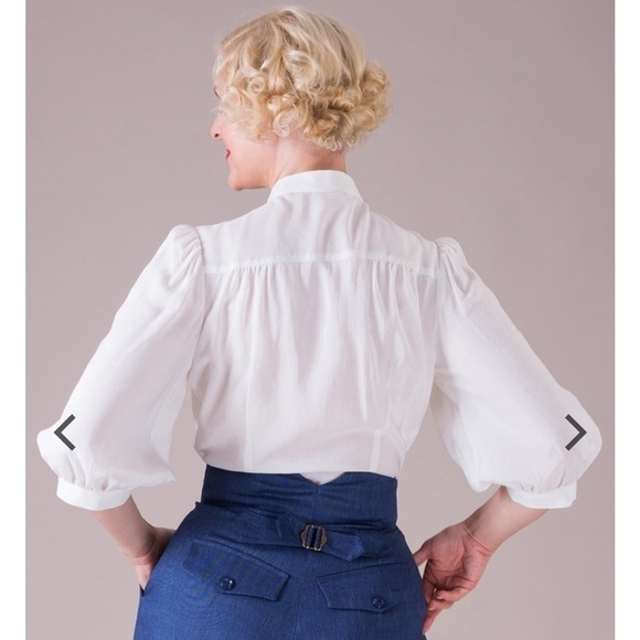 NWT Emmy Design Effortless Edwardian Blouse - Picture 2 of 8